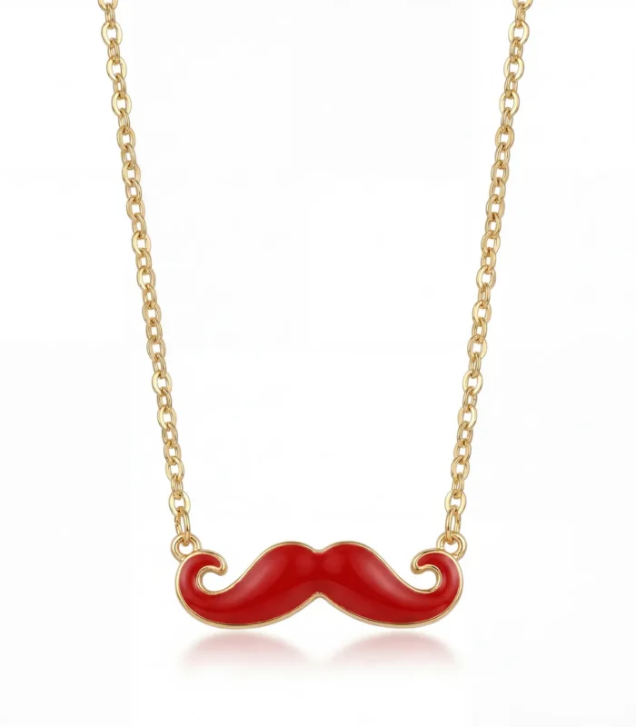 kaelakee-punased-vuntsid-kuldsel-ketil-9091VU0V23E6K