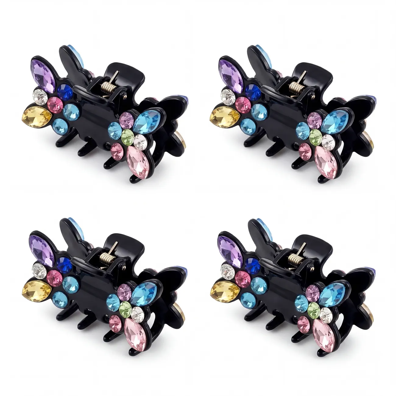 juukseklambrite-komplekt-sarav-mitmevarviline-liblikas-9057LI0111EMU