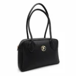 kaekott-must-sirge-vormiga-kuldse-logoga-901400S2940E0